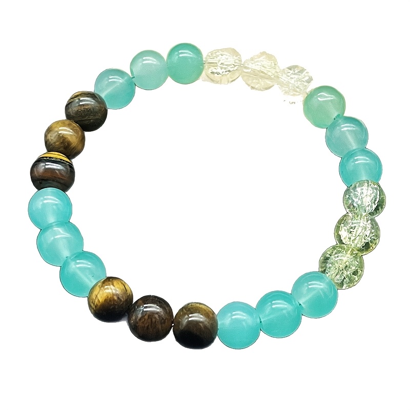 Unisex A Tiger's Eye Crystal Handmade Bracelet